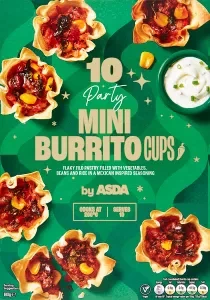 ASDA Party Mini Burrito Cups 180g