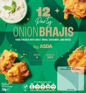 ASDA 12 Party Onion Bhajis 210g