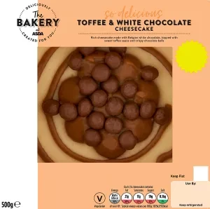 ASDA The Bakery at  Toffee & White Chocolate Cheesecake 500g