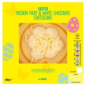 ASDA Easter Passion Fruit & White Chocolate Cheesecake 480g