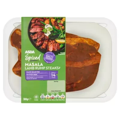 ASDA Spiced Masala Lamb Rump Steaks 300g