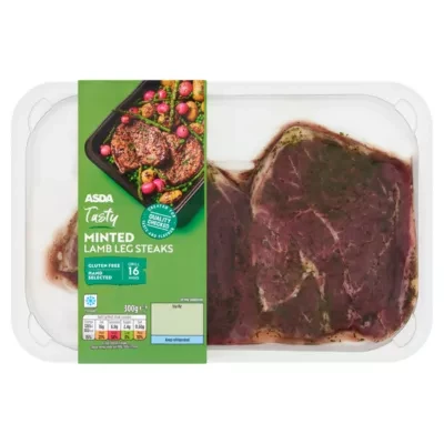 ASDA Tasty Minted Lamb Leg Steaks 300g