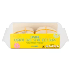 ASDA Easter Carrot Cake Style Iced Buns