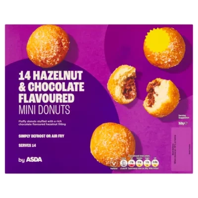 ASDA 14 Hazelnut & Chocolate Flavoured Mini Donuts 160g