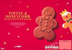 ASDA Toffee & Honeycomb Filled Chocolate Mousse 438g