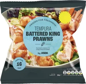 ASDA Tempura Battered King Prawns 180g