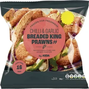 ASDA Chilli & Garlic Breaded King Prawns 180g