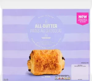 ASDA 6 All-Butter Pains Au Chocolat 420g