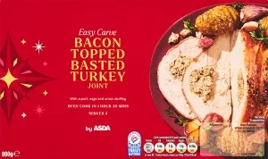 ASDA Bacon Topped Basted Turkey Joint 800g