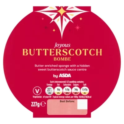 ASDA Joyous Butterscotch Bombe 227g
