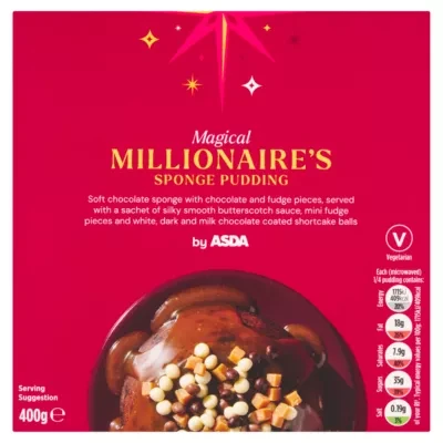 ASDA Magical Millionaire's Sponge Pudding 400g