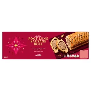ASDA Festive Foot Long Sausage Roll 400g