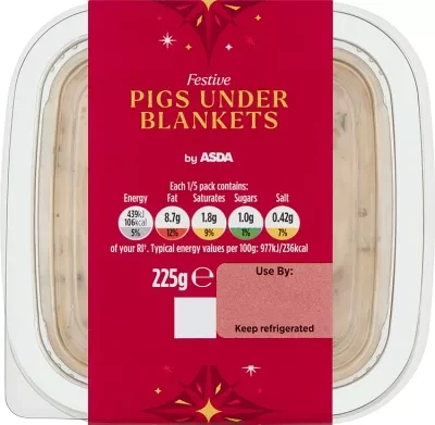 ASDA Festive Pigs Under Blankets 225g