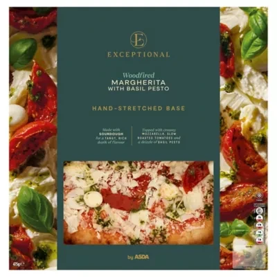 Exceptional by ASDA Woodfired Margherita with Basil Pesto Pizza 475g