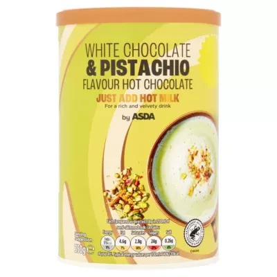 ASDA White Chocolate & Pistachio Flavour Hot Chocolate 350g