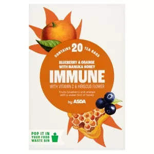 ASDA 20 Immune Blueberry & Orange with Manuka Honey Tea Bags 40g