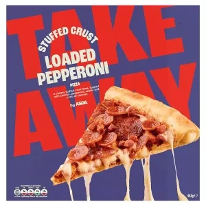 ASDA Take Away Stuffed Crust Loaded Pepperoni Pizza 462g