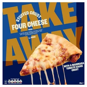ASDA Take Away Stuffed Crust Four Cheese Pizza 485g