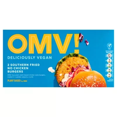 ASDA OMV! Plant Based by  2 Southern Fried No Chicken Burgers 227g