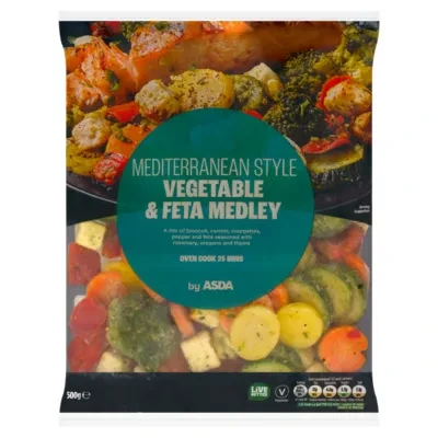ASDA Mediterranean Style Vegetable & Feta Medley 500g