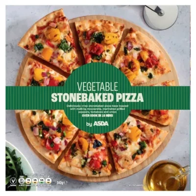 ASDA Vegetable Stonebaked Pizza 340g
