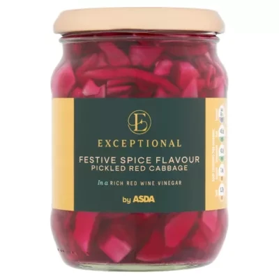 ASDA Exceptional by  Festive Spice Flavour Pickled Red Cabbage 340g