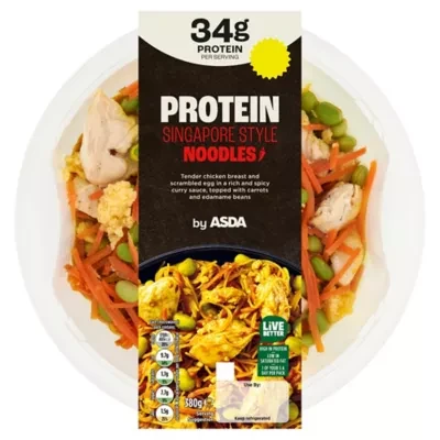 ASDA Protein Singapore Style Noodles 380g