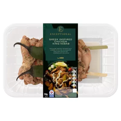 Exceptional By ASDA Greek Inspired Chicken King Kebab 730g