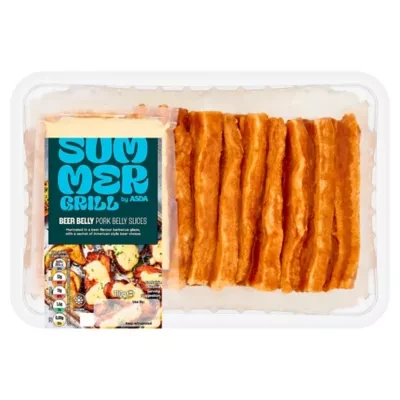 Summer Grill by ASDA Beer Belly Pork Belly Slices 710g