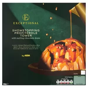 Exceptional by Asda Showstopping Profiterole Tower with Melting Chocolate Dome 380g