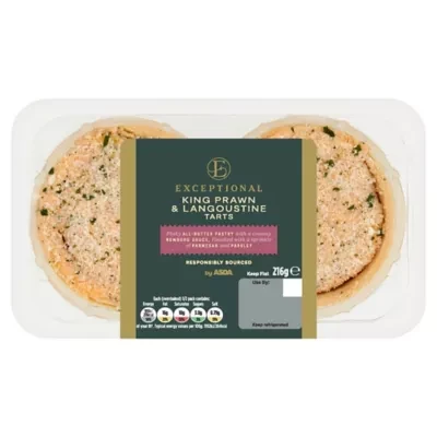 Exceptional by ASDA King Prawn & Langoustine Tarts 216g