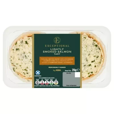 Exceptional by ASDA Lightly Smoked Salmon Tart 216g