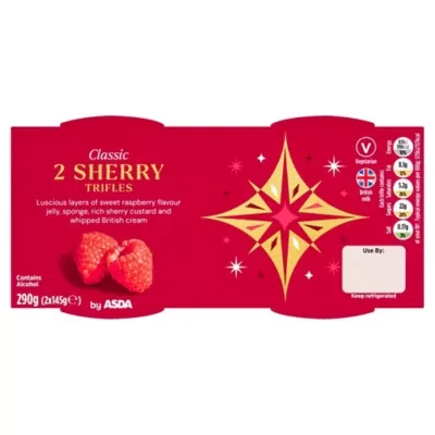 ASDA Classic Sherry Trifles 2 x 145g (290g)