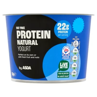 ASDA Fat Free Protein Natural Yogurt 500g
