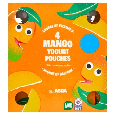 ASDA Mango Yogurt Pouches 320g (4 x 80g)