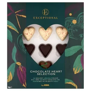 ASDA Exceptional by  Chocolate Heart Selection 118g