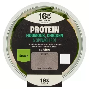 ASDA Protein Houmous, Chicken & Spinach Pot 120g