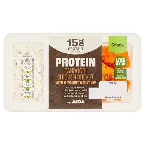 ASDA Protein Tandoori Chicken Breast with a Yogurt & Mint Dip 80g