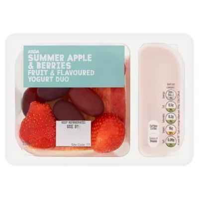 ASDA Summer Apple & Berries Fruit & Flavoured Yogurt Duo 180g