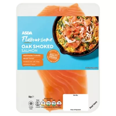 Asda Flavoursome Oak Smoked Salmon 50g