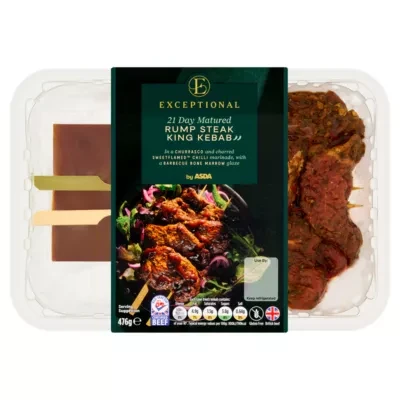 Exceptional by ASDA Rump Steak King Kebab 476g