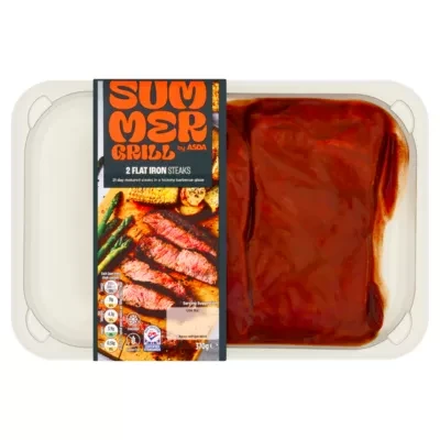 Summer Grill by ASDA 2 Flat Iron Steaks 370g