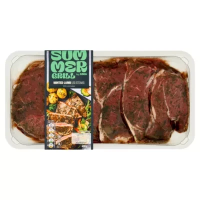 Summer Grill by ASDA Minted Lamb Leg Steaks 600g