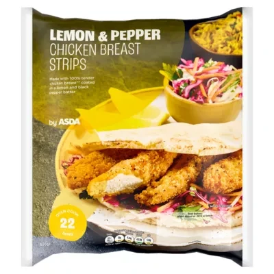 ASDA Lemon & Pepper Chicken Breast Strips 400g