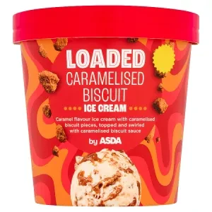 ASDA Loaded Caramelised Biscuit Ice Cream 425ml
