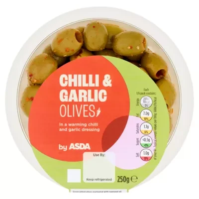 ASDA Chilli & Garlic Olives 250g