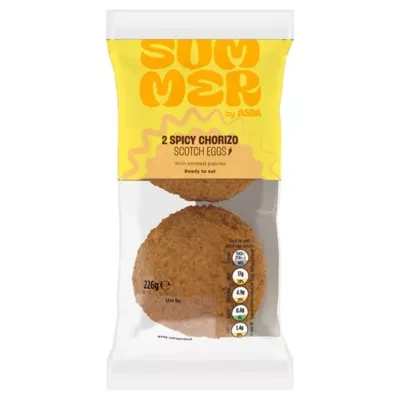 Summer by ASDA 2 Spicy Chorizo Scotch Eggs 226g