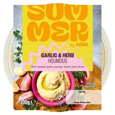 Summer by ASDA Garlic & Herb Houmous 200g