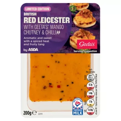 ASDA Limited Edition British Red Leicester with Geeta's Mango Chutney & Chilli 200g