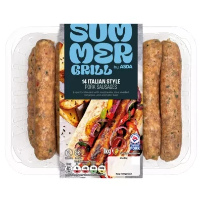 Summer Grill by ASDA 14 Italian Style Pork Sausages 1kg